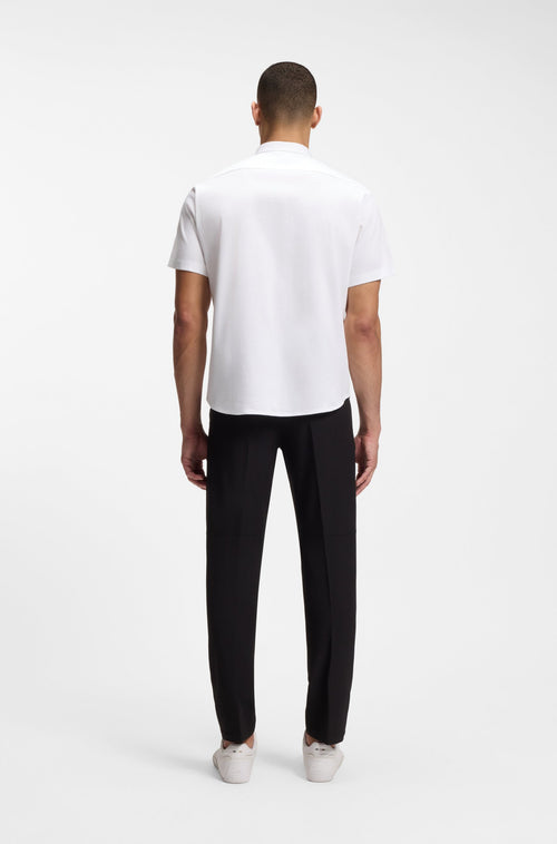 Boss Regular-fit shirt in wrinkle-resistant cotton jersey Style ST_Motion S