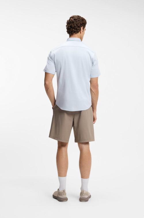 Boss Regular-fit shirt in wrinkle-resistant cotton jersey Style ST_Motion S