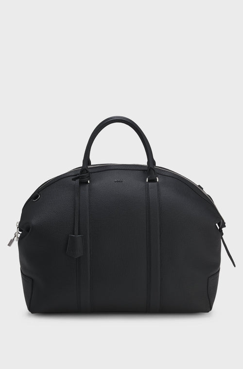 Boss Leather holdall with detachable shoulder