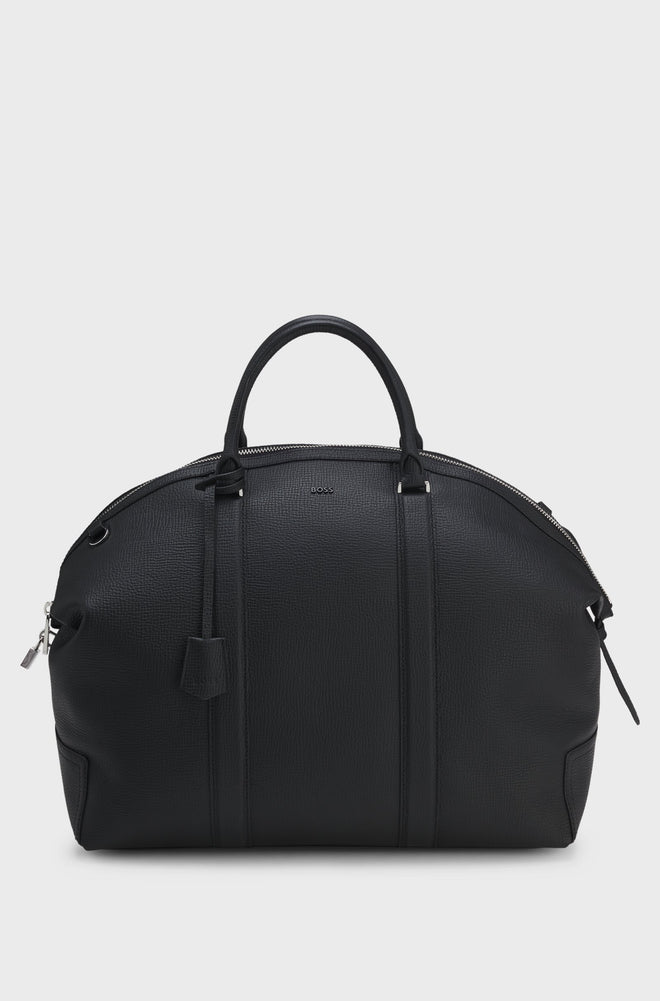 Boss Leather holdall with detachable shoulder
