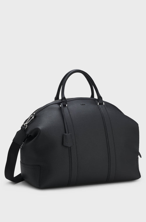 Boss Leather holdall with detachable shoulder