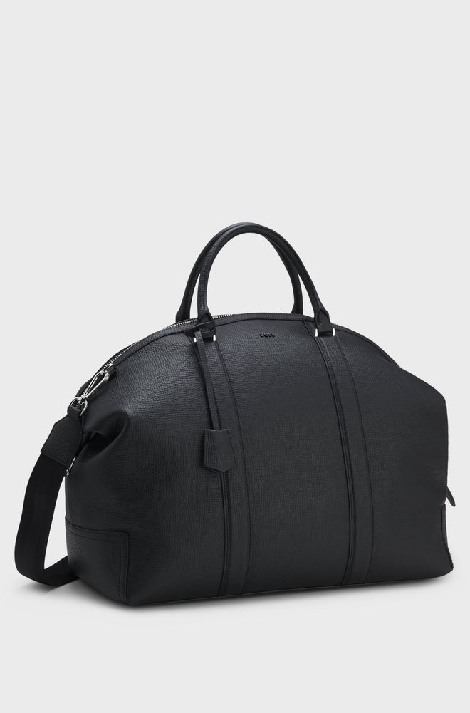 Boss Leather holdall with detachable shoulder