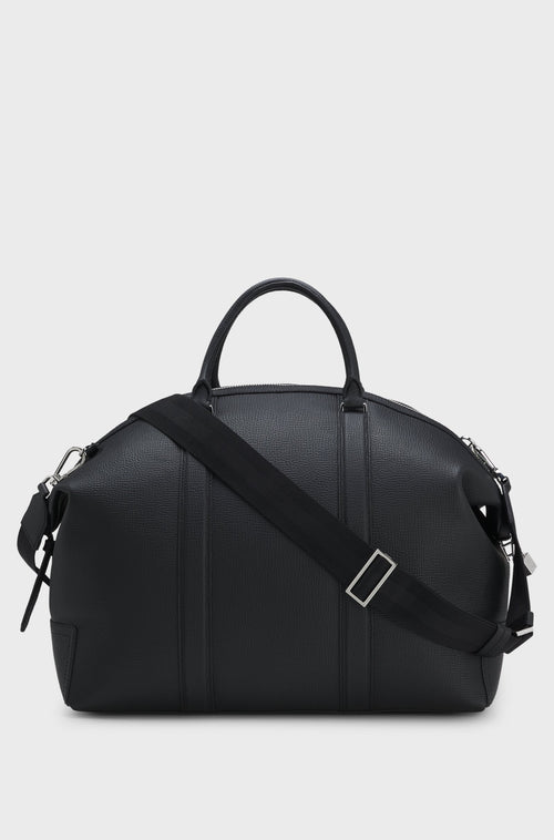 Boss Leather holdall with detachable shoulder