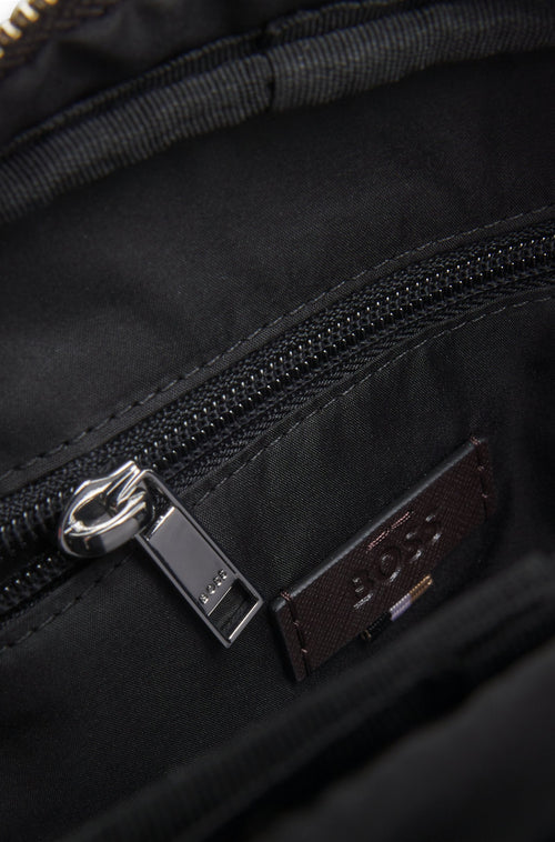 Boss Reporter bag in faux leather with logo detail