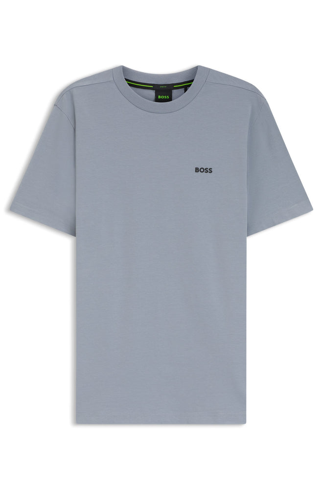 Boss Stretch-cotton T-shirt with logo detail