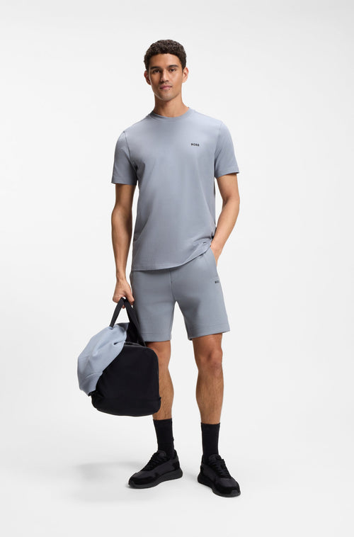 Boss Stretch-cotton T-shirt with logo detail