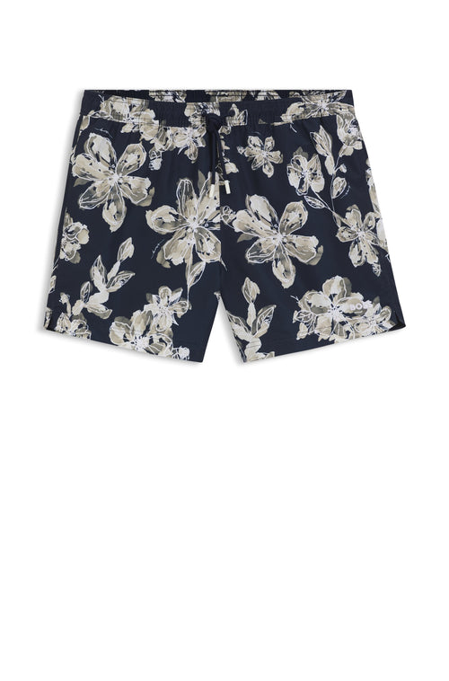 Boss Quick-dry swim shorts with all-over print