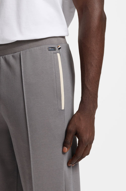 Boss Contrast-binding tracksuit bottoms in a cotton blend