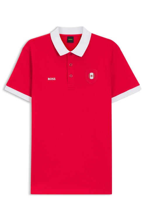 Boss Paddy polo shirt with country flag