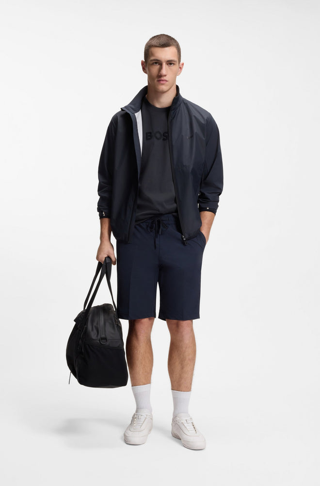 Boss Cotton-jersey T-shirt with golf-inspired logo TS_Terrace Logo