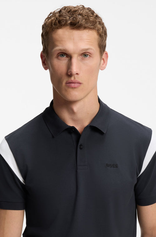 Boss Paddy polo shirt in stretch cotton