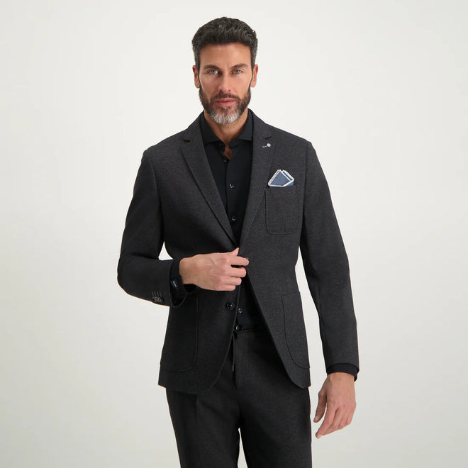 BLUE INDUSTRY HEATHERED BLAZER