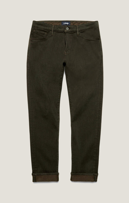 34 Heritage Cool Tapered Leg Pants In Green Diagonal