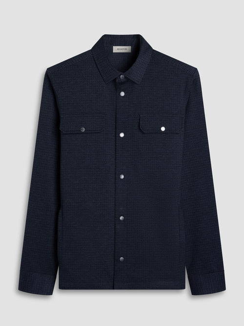 Bugatchi Long Sleeve Button Down Knit Shirt