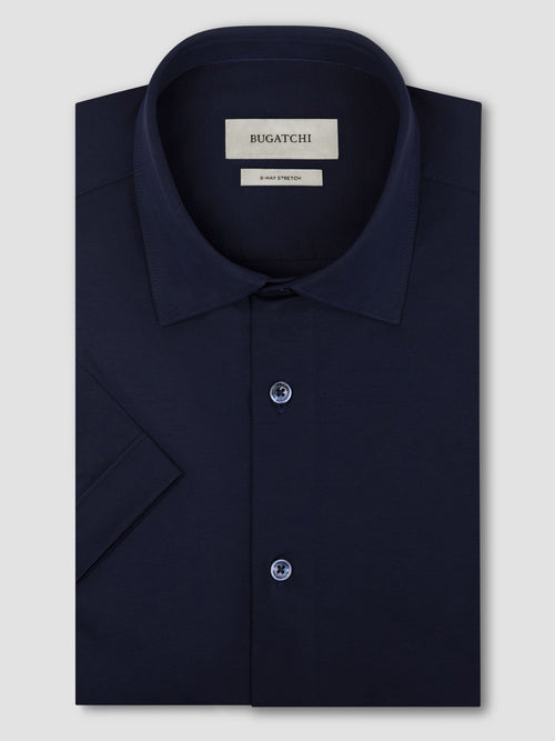 Bugatchi Ooohcotton Miles Short Sleeve Solid Shirt