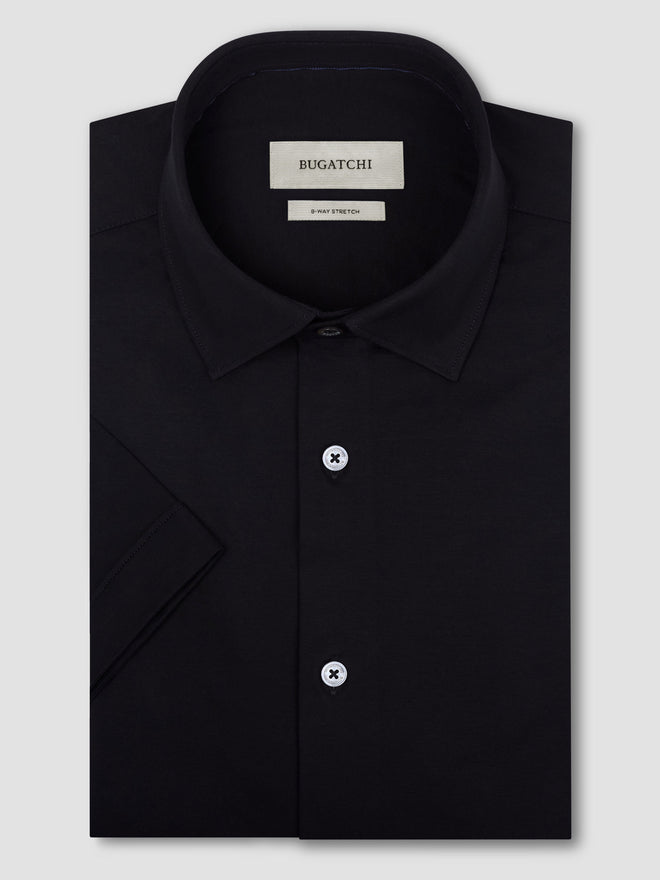 Bugatchi Ooohcotton Miles Short Sleeve Solid Shirt