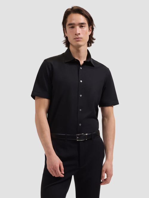 Bugatchi Ooohcotton Miles Short Sleeve Solid Shirt