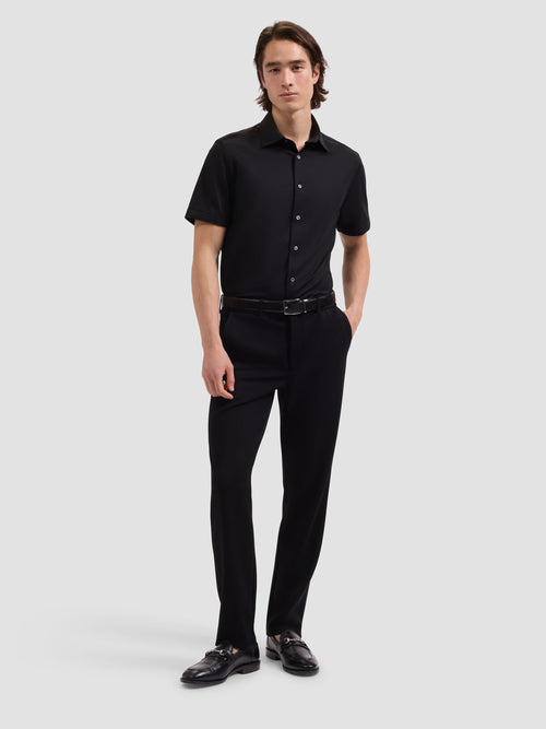 Bugatchi Ooohcotton Miles Short Sleeve Solid Shirt