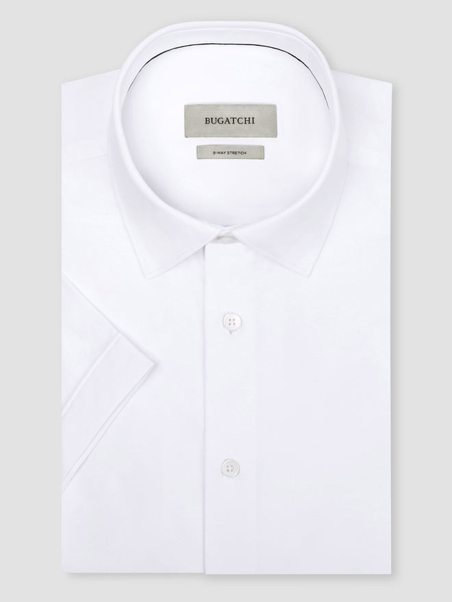 Bugatchi Ooohcotton Miles Short Sleeve Solid Shirt