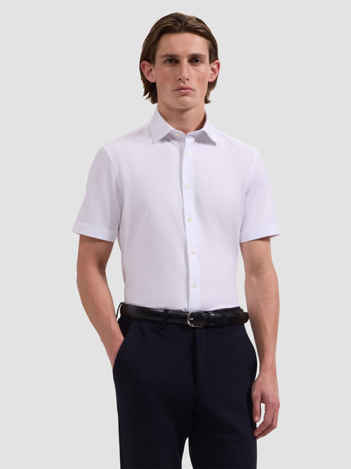 Bugatchi Ooohcotton Miles Short Sleeve Solid Shirt