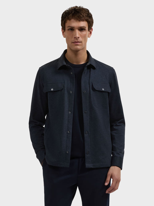 Bugatchi SS Button Down Knit Shirt