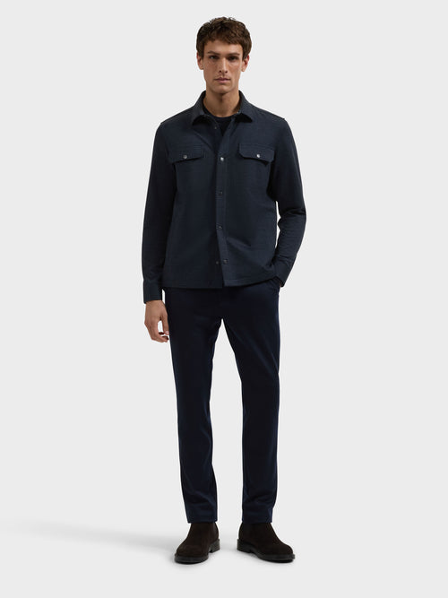 Bugatchi SS Button Down Knit Shirt