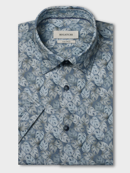 Bugatchi Short Sleeve Ooohcotton Miles Shirt