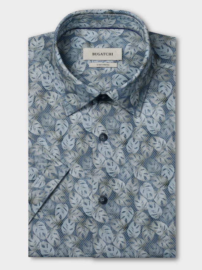 Bugatchi Short Sleeve Ooohcotton Miles Shirt