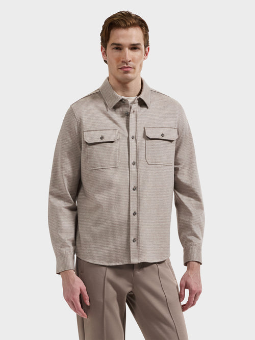 Bugatchi Button Down Knit Shirt Jacket