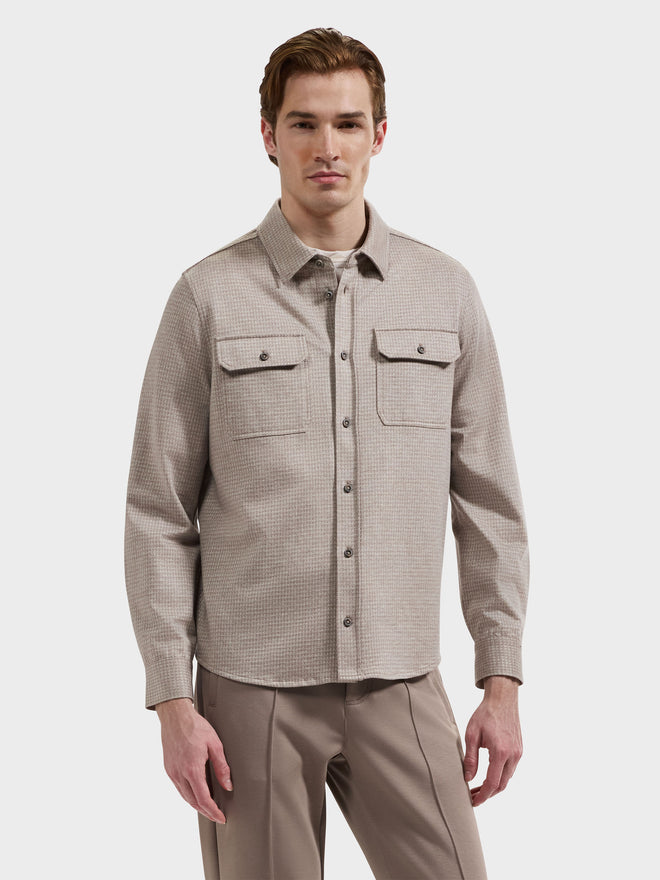 Bugatchi Button Down Knit Shirt Jacket